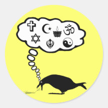 Kickass atheist stickers