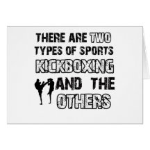 kickbox designs for lovers of the sport greeting cards