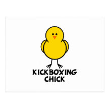 Kickboxing Chick Postcards