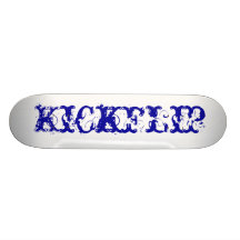 Kickflip logo skateboard deck