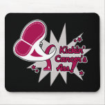 Kickin Cancer's Ass Throat Cancer Mouse Pad