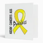 Kicking Ass Priceless Bladder Cancer 3 Ring Binders