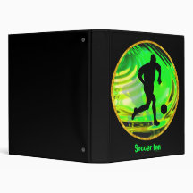 Kicking Balls in Green and Gold Binders