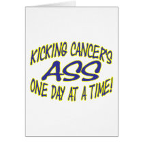 Kicking Cancer's Ass Greeting Card