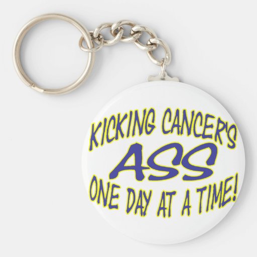 Kicking Cancer's Ass Key Chain