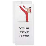 kicking kickboxer kickboxing graphic rack card