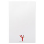 kicking kickboxer kickboxing graphic stationery design