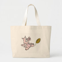 Kicking Pig Tote Bag