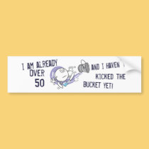 Kicking the Bucket bumper stickers