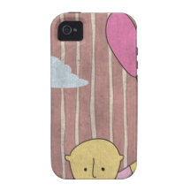 kid and balloon vibe iPhone 4 cases