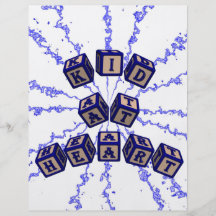 Kid at Heart toy blocks in blue Full Color Flyer
