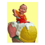 Kid Cone Ice Cream Parlour Sign Postcard
