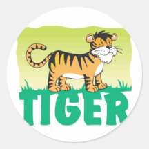 Kid Friendly Tiger Sticker