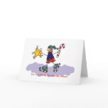 Kid Ice Skating Christmas Card