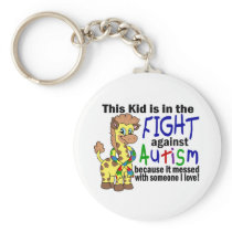 Kid In The Fight Against Autism Keychains