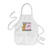 Kid In The Fight Against Breast Cancer Aprons