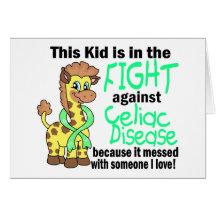 Kid In The Fight Against Celiac Disease Greeting Card