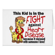 Kid In The Fight Against Heart Disease Greeting Cards
