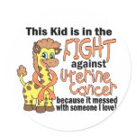 Kid In The Fight Against Uterine Cancer stickers