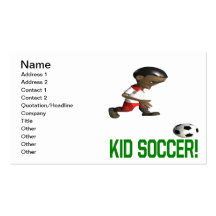 Kid Soccer Business Card Templates