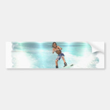 Kid Wakeboarding Bumper Sticker