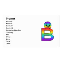 Kidbet Letter B Business Cards