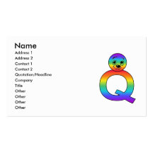 Kidbet Letter Q Business Card Templates