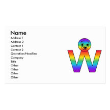 Kidbet Letter W Business Card