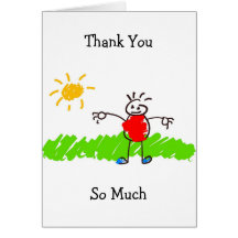 Kiddie Art, Thank You, So Much Greeting Cards