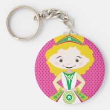 KIDLETS :: irish dancer blonde Key Chains