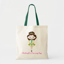 KIDLETS irish dancer dancing chestnut brown hair Canvas Bags