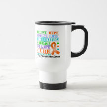 Kidney Cancer Believe Strength Determination Coffee Mug