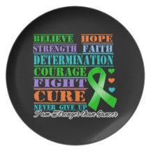 Kidney Cancer Believe Strength Determination v2 Dinner Plates