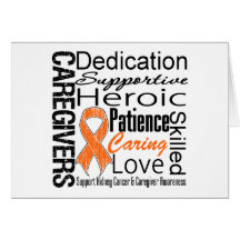 Kidney Cancer Caregivers Collage v1 Card