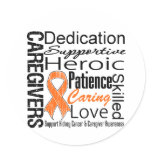 Kidney Cancer Caregivers Collage v1 Stickers