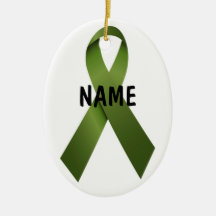 Kidney Cancer Christmas Ribbon Christmas Ornament