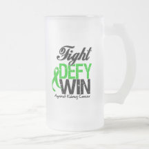 Kidney Cancer Fight Defy Win v2 Mug