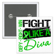 Kidney Cancer - Fight Like a Diva Pin