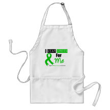 Kidney Cancer Green Ribbon For Me Apron