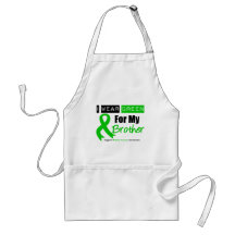 Kidney Cancer Green Ribbon For My Brother Apron