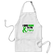 Kidney Cancer Green Ribbon For My HERO Apron