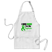 Kidney Cancer Green Ribbon For My Nephew Aprons