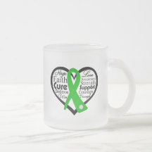 Kidney Cancer Heart Ribbon Collage Coffee Mugs