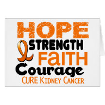 Kidney Cancer HOPE 3 Greeting Cards