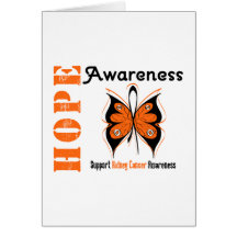Kidney Cancer Hope Awareness Greeting Cards