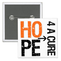 Kidney Cancer Hope For a Cure Pinback Button