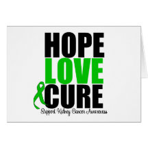 Kidney Cancer Hope Love Cure Card