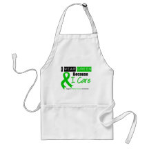 Kidney Cancer I Wear Green Ribbon Because I Care Apron