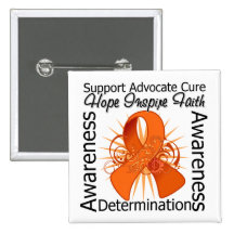 Kidney Cancer Inspirations Spiral Ribbon v2 Buttons