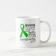 Kidney Cancer Living Life With Faith v2 Mug